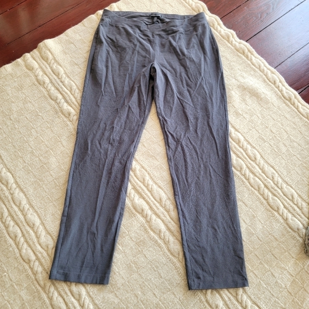 Eileen Fisher Stretch Straight Leg Pants Gray size Small